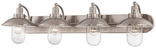 Minka-Lavery - 5134-84 - Four Light Bath - Downtown Edison - Brushed Nickel from Lighting & Bulbs Unlimited in Charlotte, NC