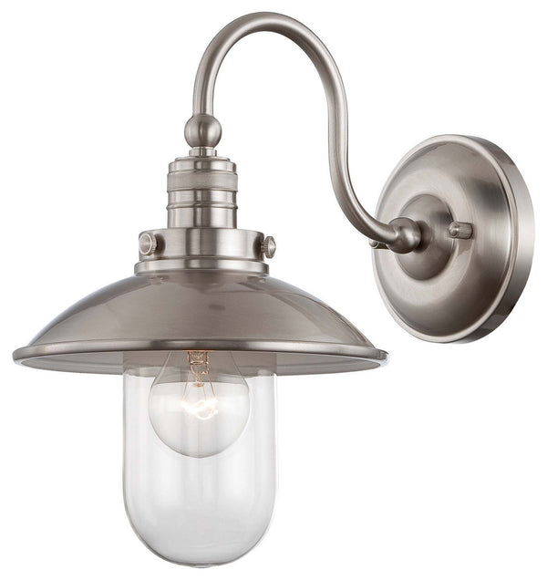 Minka-Lavery - 71162-84 - One Light Wall Mount - Downtown Edison - Brushed Nickel from Lighting & Bulbs Unlimited in Charlotte, NC