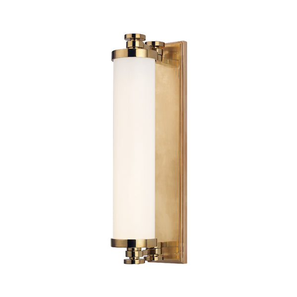 Hudson Valley - 9708-AGB - LED Bath Bracket - Sheridan - Aged Brass from Lighting & Bulbs Unlimited in Charlotte, NC