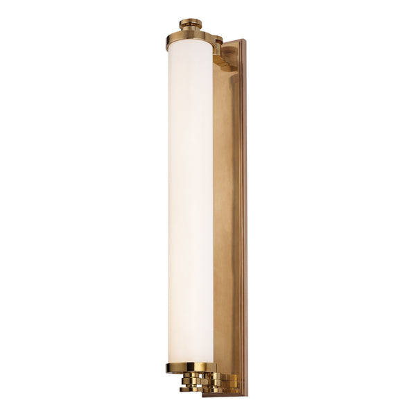 Hudson Valley - 9714-AGB - LED Bath Bracket - Sheridan - Aged Brass from Lighting & Bulbs Unlimited in Charlotte, NC