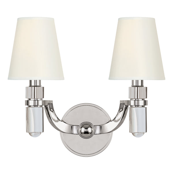 Hudson Valley - 982-PN-WS - Two Light Wall Sconce - Dayton - Polished Nickel from Lighting & Bulbs Unlimited in Charlotte, NC