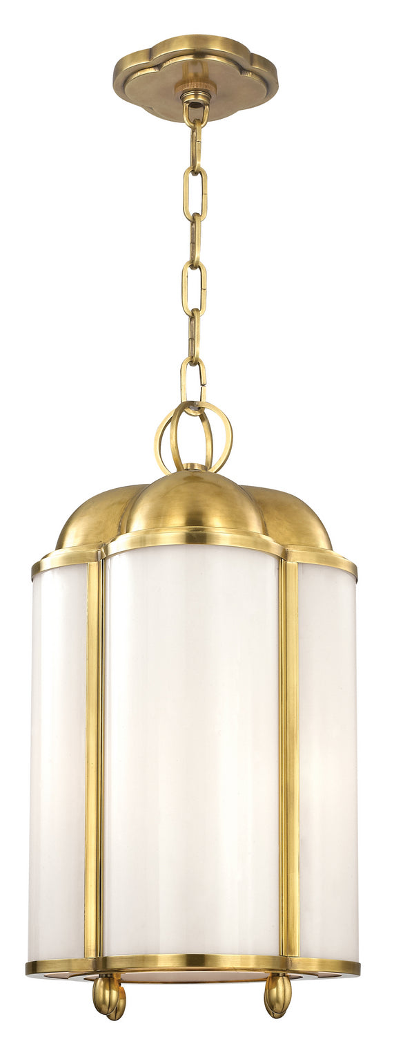 Hudson Valley - 7610-AGB - One Light Flush Mount - Verona Beach - Aged Brass from Lighting & Bulbs Unlimited in Charlotte, NC