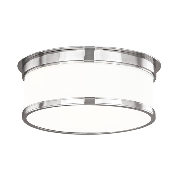 Hudson Valley - 712-PN - Two Light Flush Mount - Geneva - Polished Nickel from Lighting & Bulbs Unlimited in Charlotte, NC