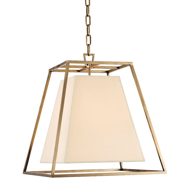 Hudson Valley - 6917-AGB - Four Light Pendant - Kyle - Aged Brass from Lighting & Bulbs Unlimited in Charlotte, NC