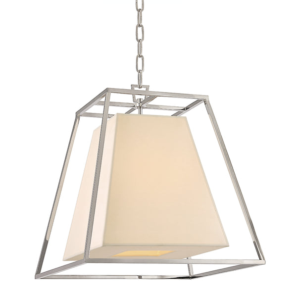 Hudson Valley - 6917-PN - Four Light Pendant - Kyle - Polished Nickel from Lighting & Bulbs Unlimited in Charlotte, NC
