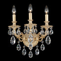 Schonbek - 5643-22H - Three Light Wall Sconce - Milano - Heirloom Gold from Lighting & Bulbs Unlimited in Charlotte, NC