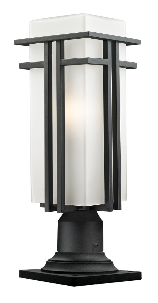 Z-Lite - 549PHBR-533PM-BK - One Light Outdoor Pier Mount - Abbey - Black from Lighting & Bulbs Unlimited in Charlotte, NC