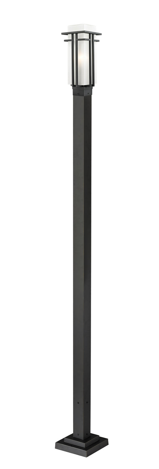 Z-Lite - 549PHM-536P-BK - One Light Outdoor Post Mount - Abbey - Black from Lighting & Bulbs Unlimited in Charlotte, NC