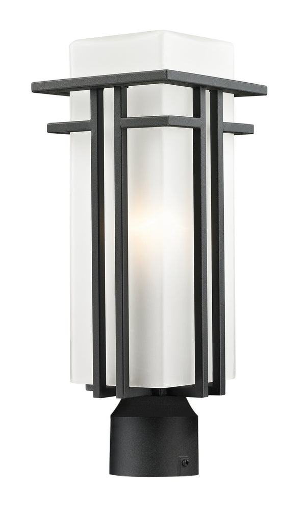 Z-Lite - 549PHM-BK-R - One Light Outdoor Post Mount - Abbey - Black from Lighting & Bulbs Unlimited in Charlotte, NC