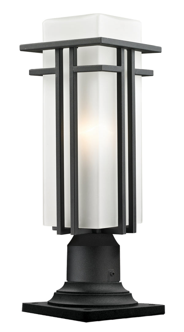 Z-Lite - 549PHMR-533PM-BK - One Light Outdoor Pier Mount - Abbey - Black from Lighting & Bulbs Unlimited in Charlotte, NC