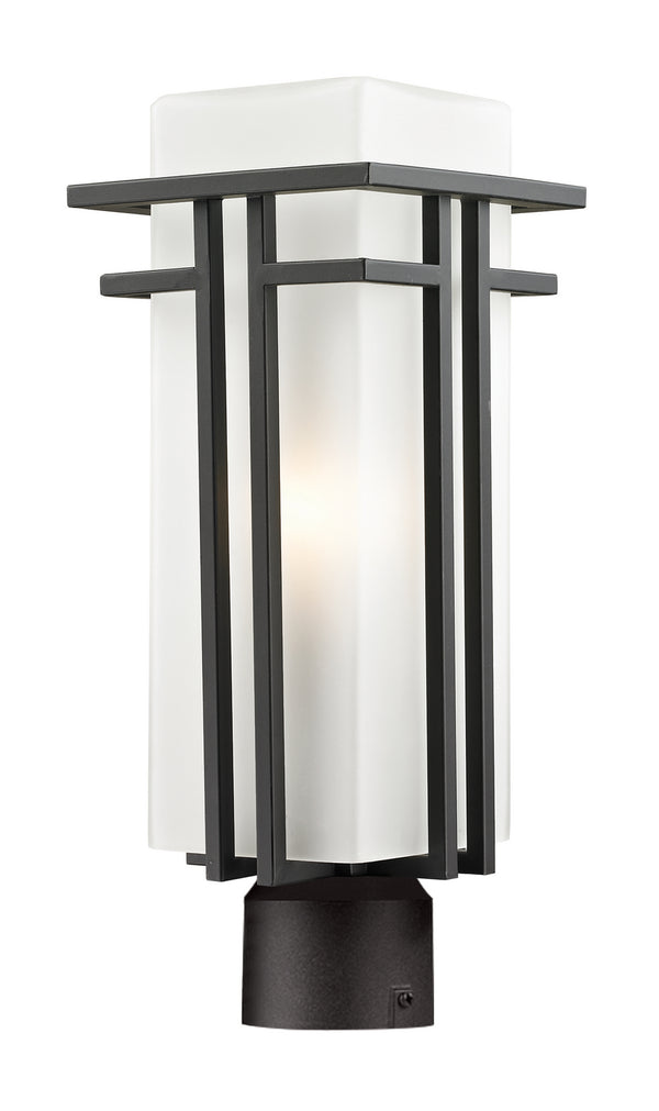 Z-Lite - 550PHM-ORBZ-R - One Light Outdoor Post Mount - Abbey - Outdoor Rubbed Bronze from Lighting & Bulbs Unlimited in Charlotte, NC