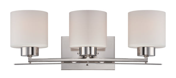 Nuvo Lighting - 60-5203 - Three Light Vanity - Parallel - Polished Nickel from Lighting & Bulbs Unlimited in Charlotte, NC