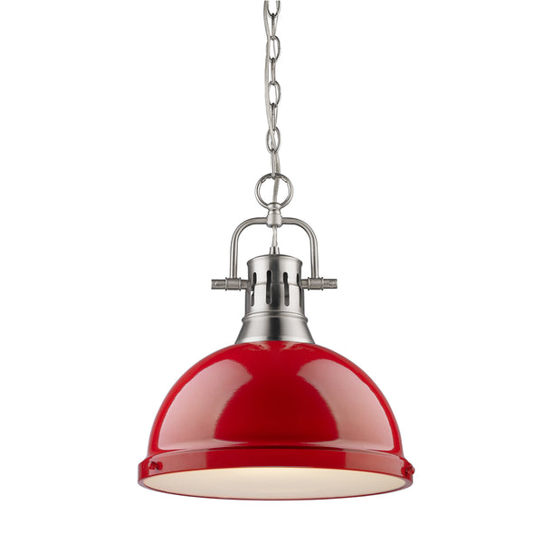 Golden - 3602-L PW-RD - One Light Pendant - Duncan PW - Pewter from Lighting & Bulbs Unlimited in Charlotte, NC