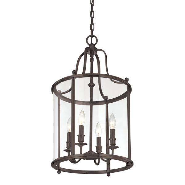 Hudson Valley - 1315-DB - Four Light Pendant - Mansfield - Distressed Bronze from Lighting & Bulbs Unlimited in Charlotte, NC