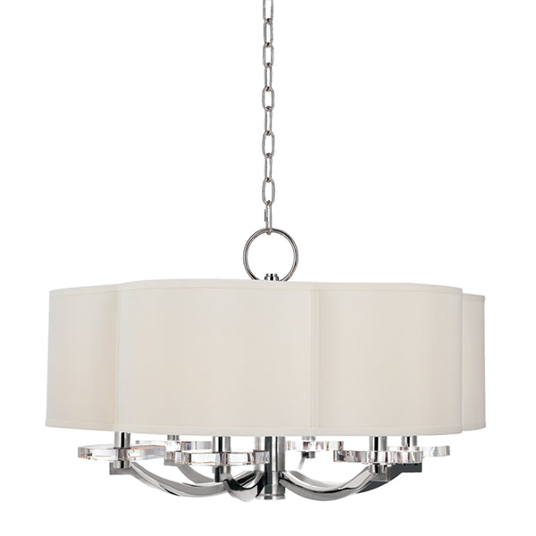 Hudson Valley - 1426-PN - Six Light Chandelier - Garrison - Polished Nickel from Lighting & Bulbs Unlimited in Charlotte, NC