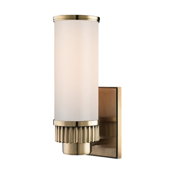 Hudson Valley - 1561-AGB - One Light Bath Bracket - Harper - Aged Brass from Lighting & Bulbs Unlimited in Charlotte, NC