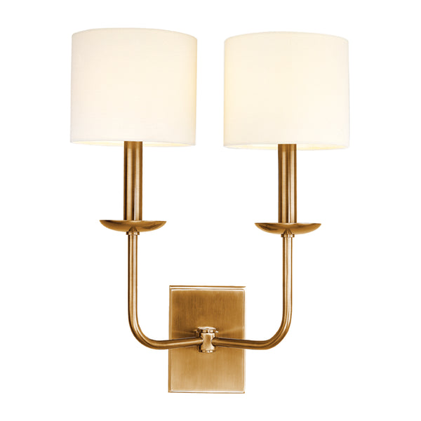 Hudson Valley - 1712-AGB - Two Light Wall Sconce - Kings Point - Aged Brass from Lighting & Bulbs Unlimited in Charlotte, NC