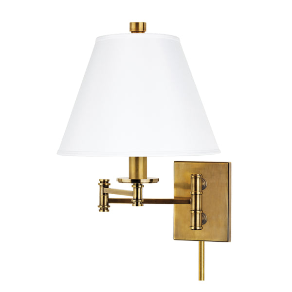 Hudson Valley - 7721-AGB-WS - One Light Wall Sconce - Claremont - Aged Brass from Lighting & Bulbs Unlimited in Charlotte, NC