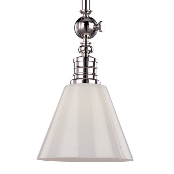 Hudson Valley - 9611-PN - One Light Pendant - Darien - Polished Nickel from Lighting & Bulbs Unlimited in Charlotte, NC