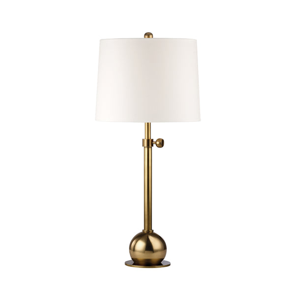 Hudson Valley - L114-VB-WS - One Light Table Lamp - Marshall - Vintage Brass from Lighting & Bulbs Unlimited in Charlotte, NC