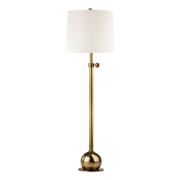Hudson Valley - L116-VB-WS - One Light Floor Lamp - Marshall - Vintage Brass from Lighting & Bulbs Unlimited in Charlotte, NC