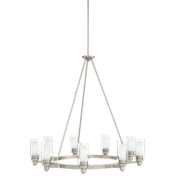 Kichler - 2346NI - Nine Light Chandelier - Circolo - Brushed Nickel from Lighting & Bulbs Unlimited in Charlotte, NC