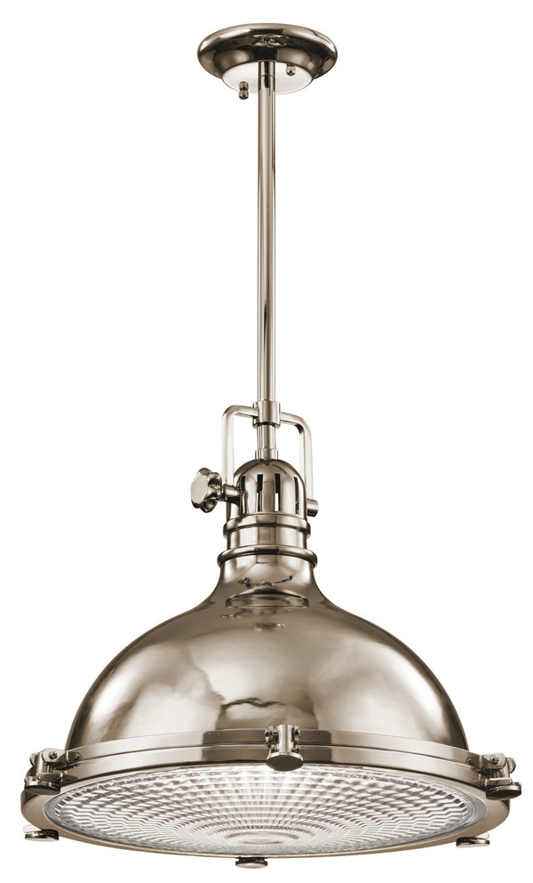Kichler - 2682PN - One Light Pendant - Hatteras Bay - Polished Nickel from Lighting & Bulbs Unlimited in Charlotte, NC