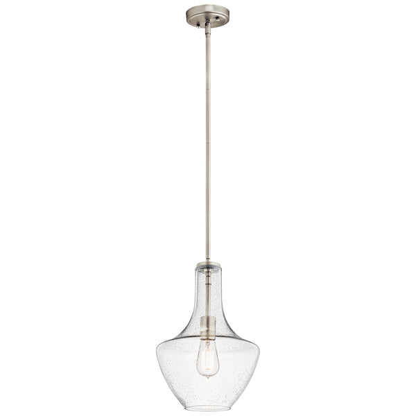 Kichler - 42141NICS - One Light Pendant - Everly - Brushed Nickel from Lighting & Bulbs Unlimited in Charlotte, NC