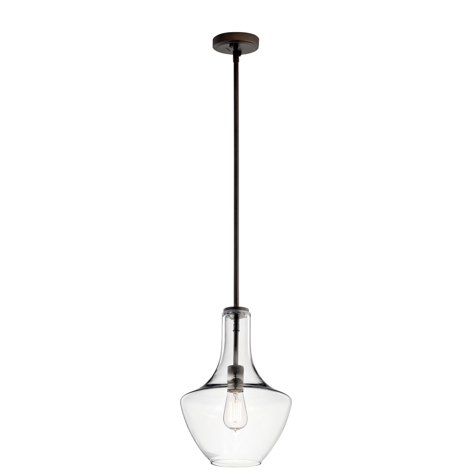 Kichler - 42141OZCLR - One Light Pendant - Everly - Olde Bronze from Lighting & Bulbs Unlimited in Charlotte, NC