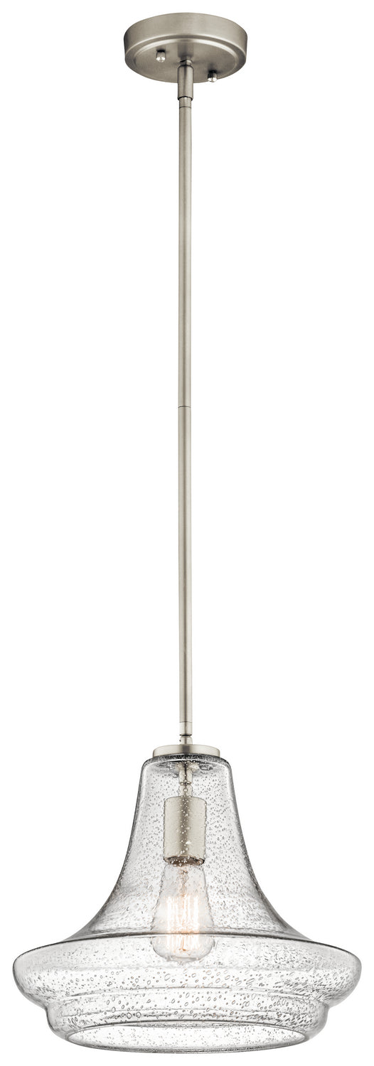 Kichler - 42328NICS - One Light Pendant - Everly - Brushed Nickel from Lighting & Bulbs Unlimited in Charlotte, NC