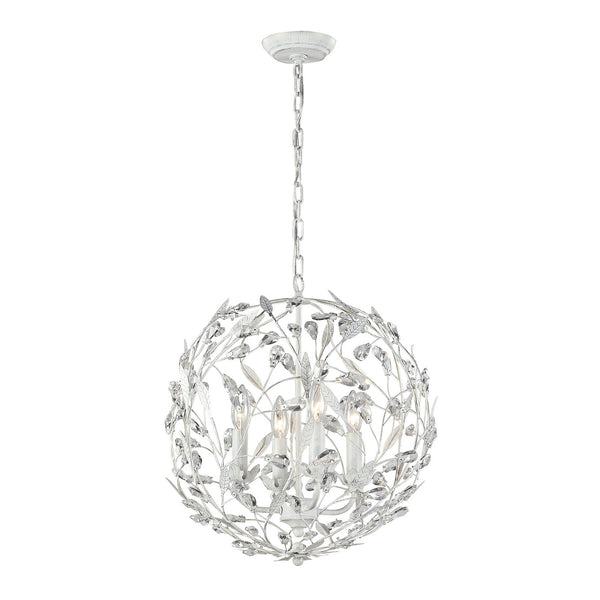 ELK Home - 18124/4 - Four Light Chandelier - Circeo - Antique White from Lighting & Bulbs Unlimited in Charlotte, NC