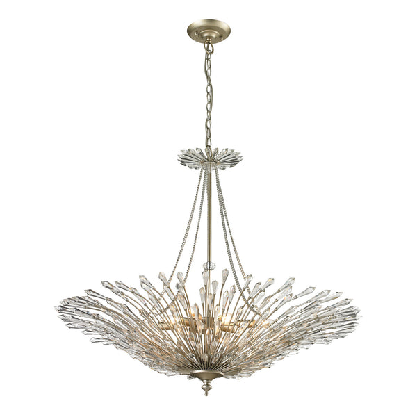ELK Home - 31433/8 - Eight Light Chandelier - Viva - Aged Silver from Lighting & Bulbs Unlimited in Charlotte, NC