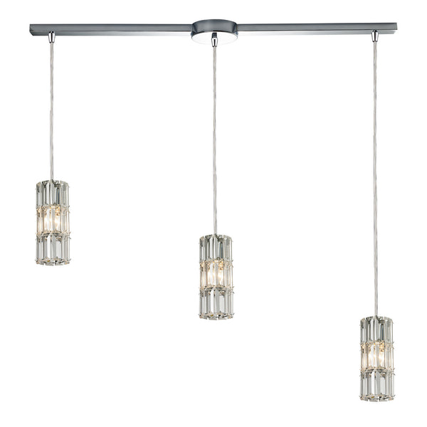 ELK Home - 31486/3L - Three Light Pendant - Cynthia - Polished Chrome from Lighting & Bulbs Unlimited in Charlotte, NC