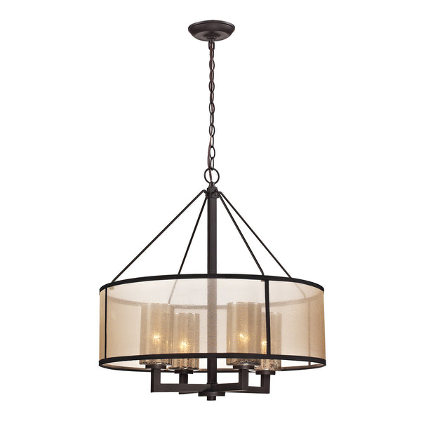ELK Home - 57027/4 - Four Light Chandelier - Diffusion - Oil Rubbed Bronze from Lighting & Bulbs Unlimited in Charlotte, NC