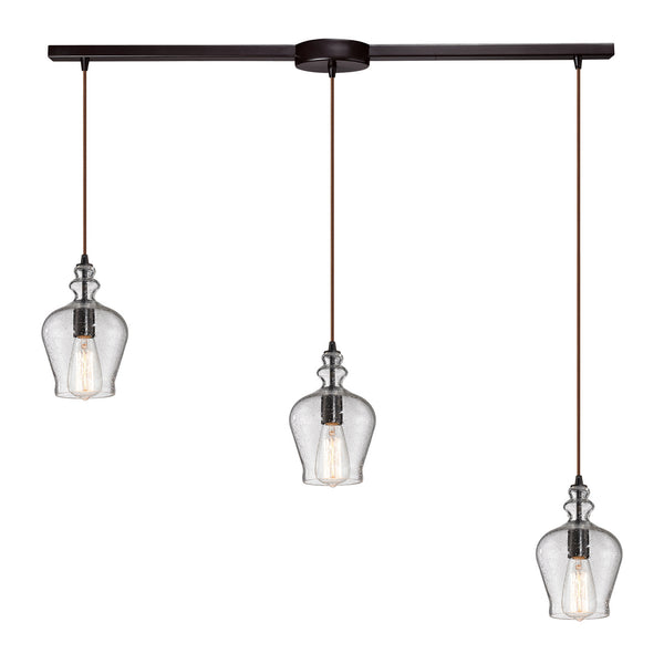 ELK Home - 60066-3L - Three Light Pendant - Menlow Park - Oil Rubbed Bronze from Lighting & Bulbs Unlimited in Charlotte, NC