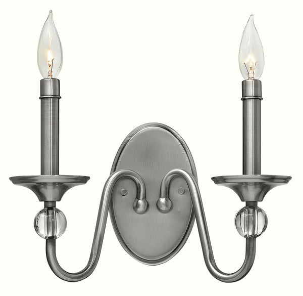 Hinkley - 4952PL - LED Wall Sconce - Eleanor - Polished Antique Nickel from Lighting & Bulbs Unlimited in Charlotte, NC