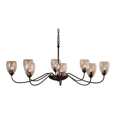 Eight Light Chandelier from the Oval Collection by Hubbardton Forge