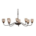 Eight Light Chandelier from the Oval Collection by Hubbardton Forge