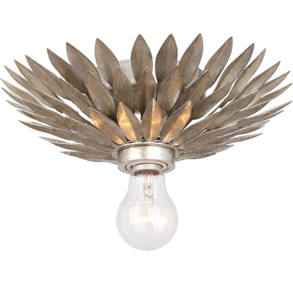 Crystorama - 500-SA_CEILING - One Light Ceiling Mount - Broche - Antique Silver from Lighting & Bulbs Unlimited in Charlotte, NC