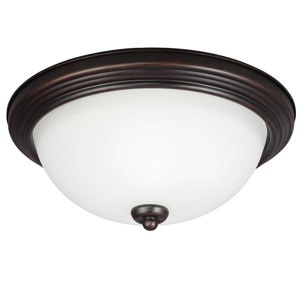 Generation Lighting - 77263-710 - One Light Flush Mount - Geary - Bronze from Lighting & Bulbs Unlimited in Charlotte, NC