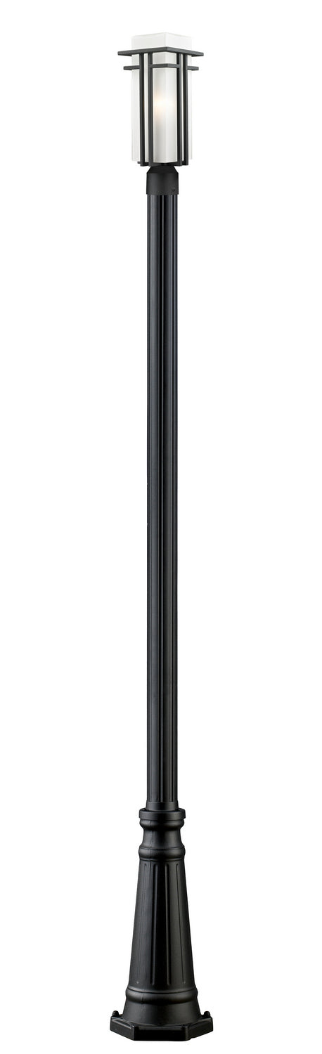 Z-Lite - 549PHMR-519P-BK - One Light Outdoor Post Mount - Abbey - Black from Lighting & Bulbs Unlimited in Charlotte, NC