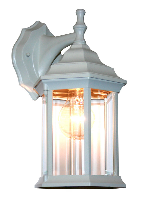 Z-Lite - T21WH - One Light Outdoor Wall Sconce - Waterdown - Gloss White from Lighting & Bulbs Unlimited in Charlotte, NC