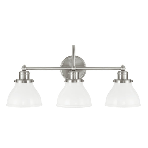 Capital Lighting - 8303BN-128 - Three Light Vanity - Baxter - Brushed Nickel from Lighting & Bulbs Unlimited in Charlotte, NC
