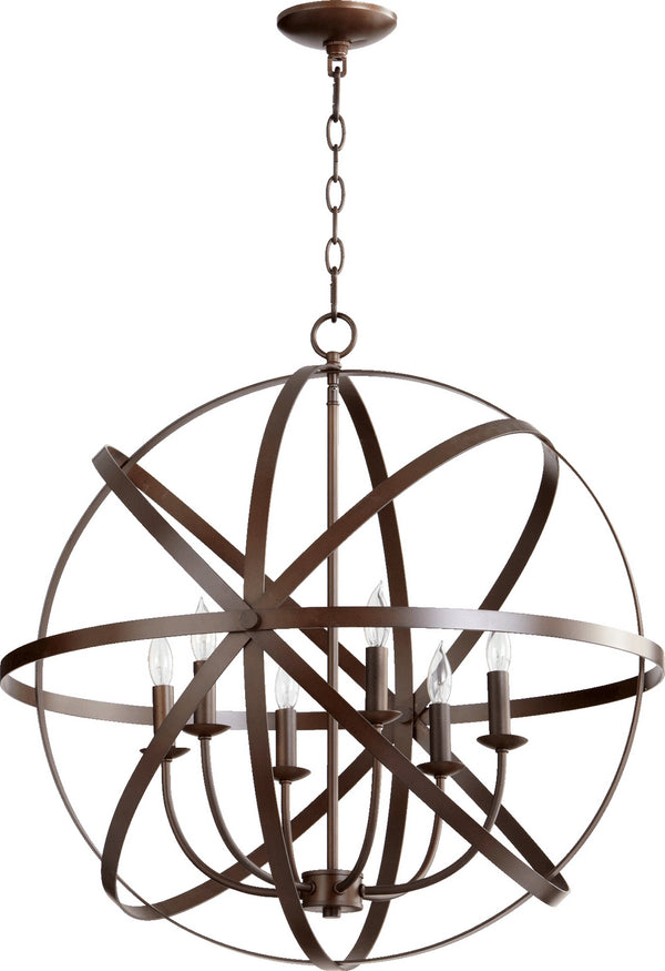 Quorum - 6009-6-86 - Six Light Chandelier - Celeste - Oiled Bronze from Lighting & Bulbs Unlimited in Charlotte, NC
