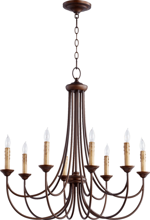 Quorum - 6250-8-86 - Eight Light Chandelier - Brooks - Oiled Bronze from Lighting & Bulbs Unlimited in Charlotte, NC