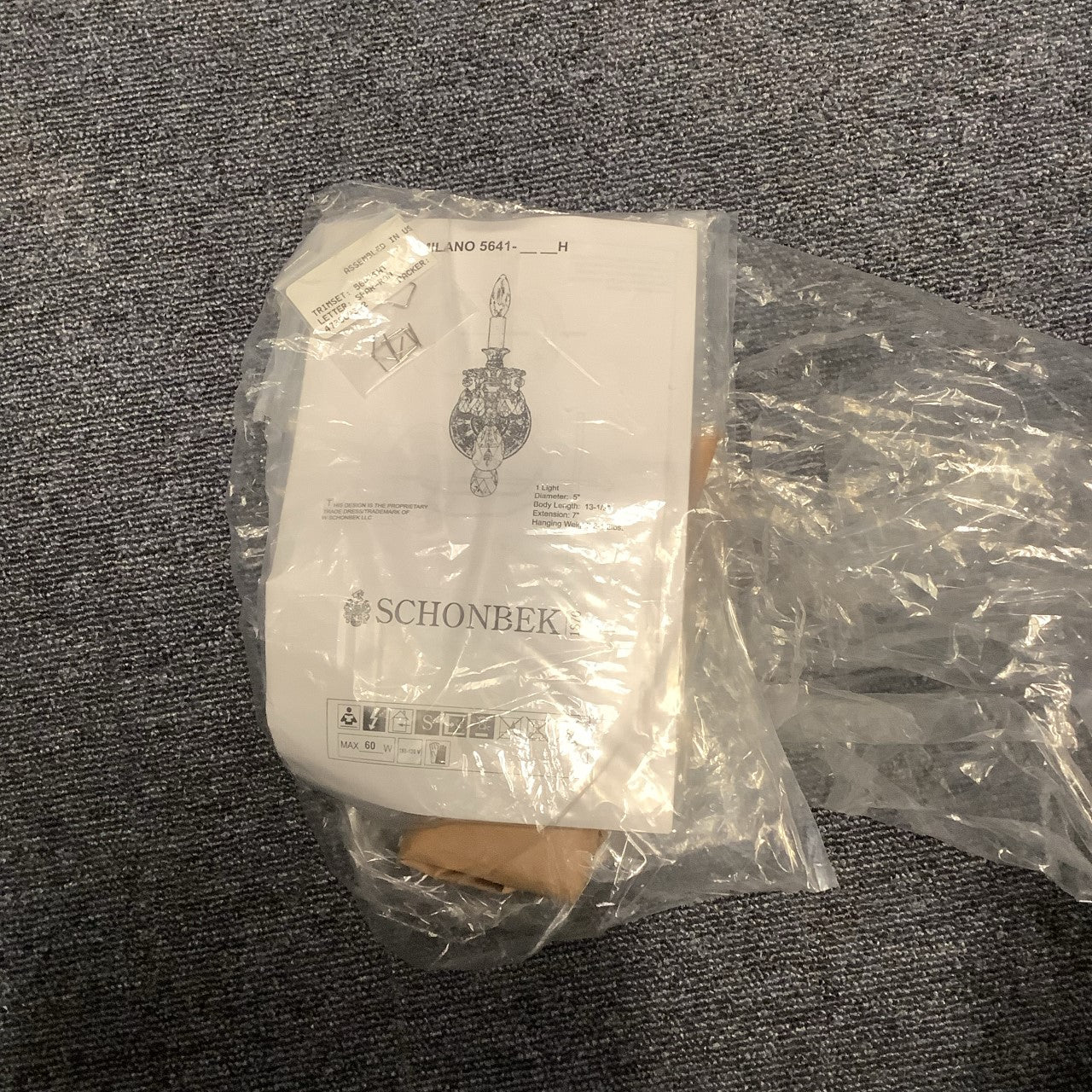 H" Heritage Trim Crystal Kit for Schonbek 5641 Wall Sconce (Final Sale)