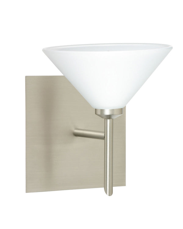 Besa - 1SW-117607-SN-SQ - One Light Wall Sconce - Kona - Satin Nickel from Lighting & Bulbs Unlimited in Charlotte, NC
