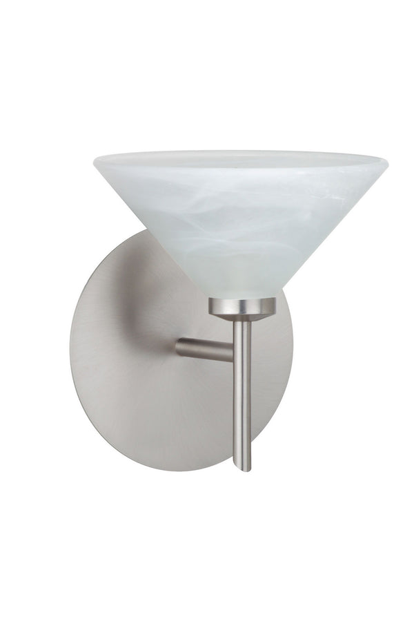 Besa - 1SW-117652-SN - One Light Wall Sconce - Kona - Satin Nickel from Lighting & Bulbs Unlimited in Charlotte, NC