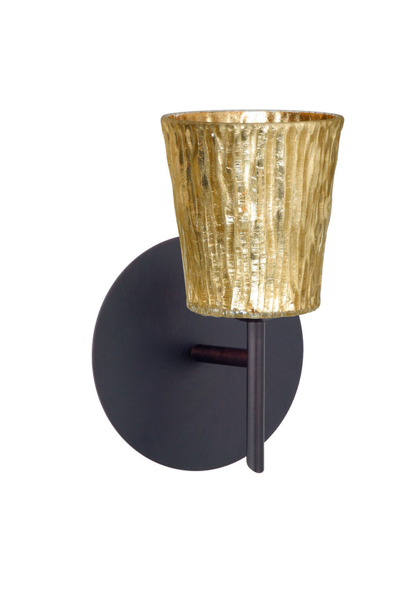 Besa - 1SW-5125GF-BR - One Light Wall Sconce - Nico - Bronze from Lighting & Bulbs Unlimited in Charlotte, NC