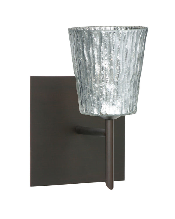 Besa - 1SW-5125SF-BR-SQ - One Light Wall Sconce - Nico - Bronze from Lighting & Bulbs Unlimited in Charlotte, NC